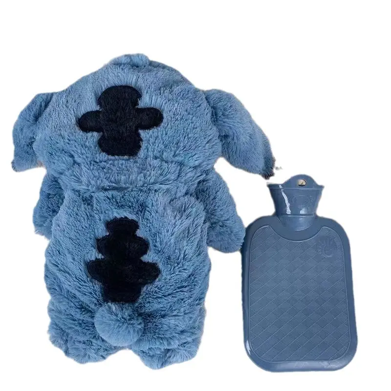 Disney Stitch Angel Lotso Plush Hand Warm Bottle Hot Water Bottles Portable Warm Hand Bag Hand Warmer Holiday Gift For Girlfrien