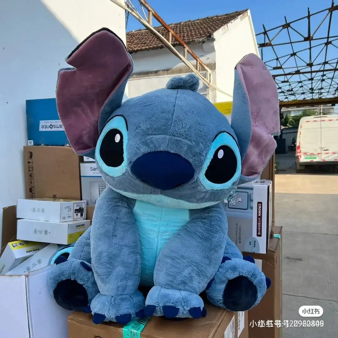 110cm Disney Giant Size Lilo&Stitch Plush Stuffed Animal Doll Cartoon Couple Sleeping Pillow Softmaterial  Christmas Toys Gifts