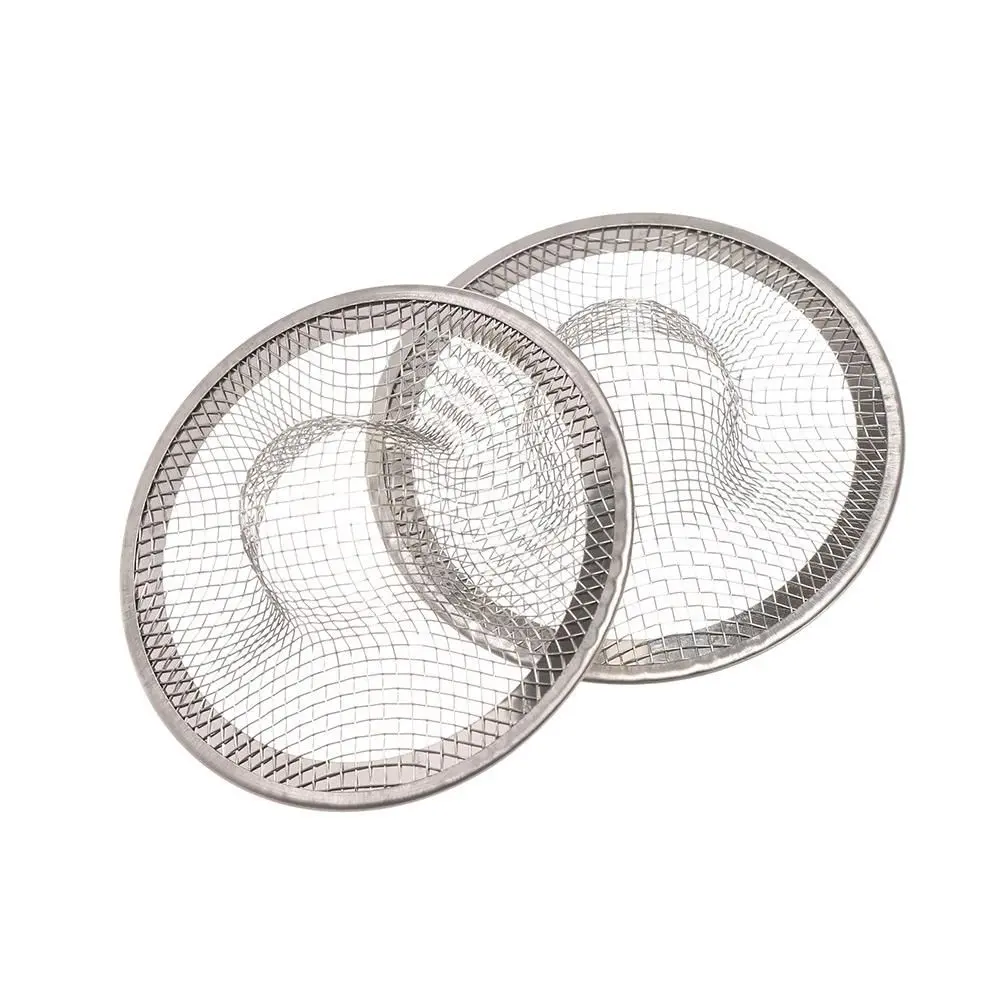 3/5pcs Stainless Steel Sink Strainer Round Shape Hair Clean Up Sewer Outfall Drain Filter Anti-blocking floor drain plug