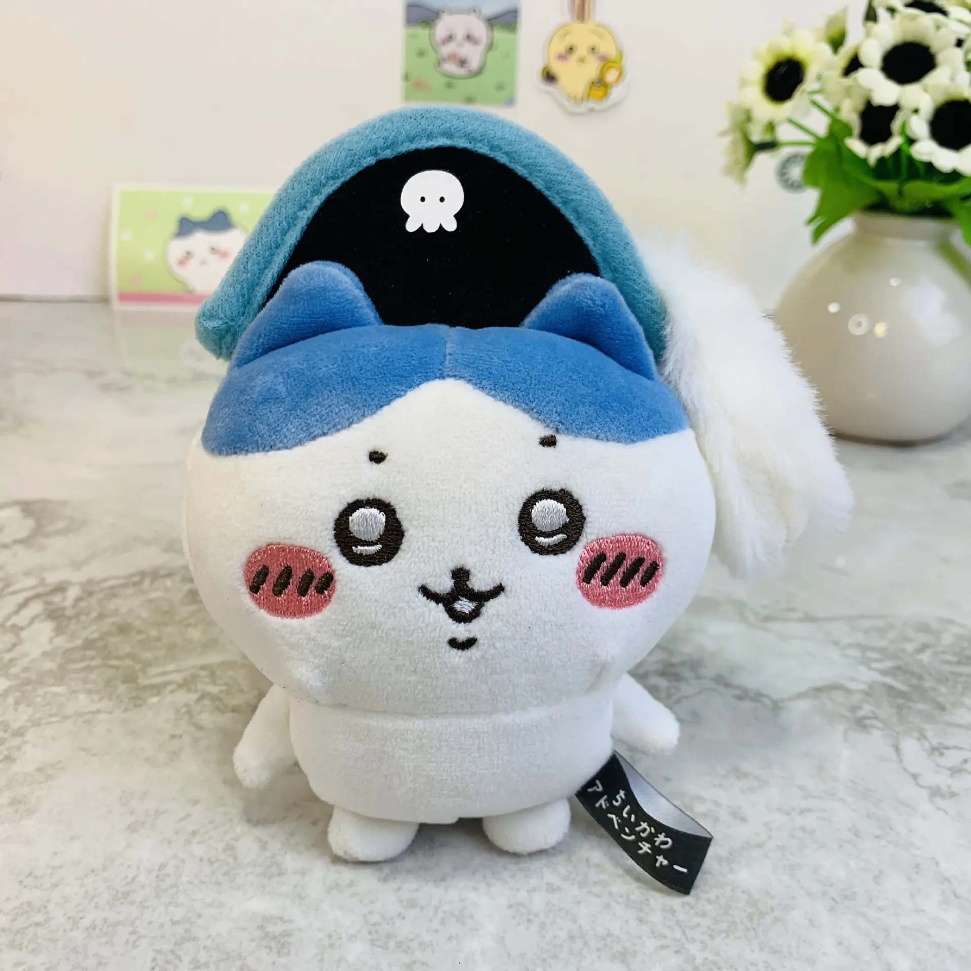 10CM New Style Cute Chiikawa Hachiware Usagi Pirate Series Plush Doll Backpack Keychain Pendant Cartoon Stuffed Toy Kawaii Gifts