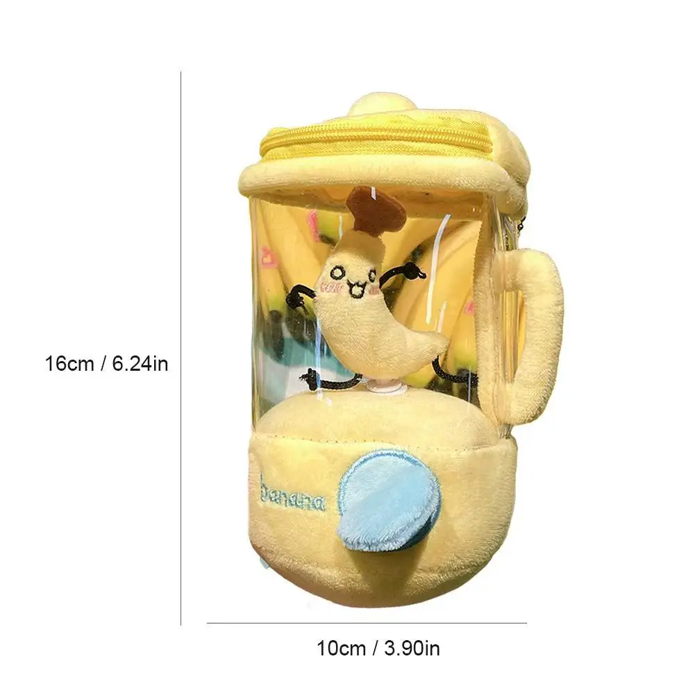 Orange Juicer Plush Toy Funny Drawstring Rotating Carrot Watermelon Banana Pull Cartoon Stuffed Doll Creative Kid Party Gift