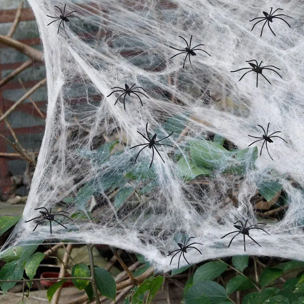 Fashion Spider Halloween Horror Prop Horror White House Decoration Party Courtyard Spider Cotton Decorations Outdoor