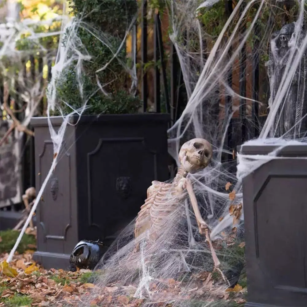 Fashion Spider Halloween Horror Prop Horror White House Decoration Party Courtyard Spider Cotton Decorations Outdoor