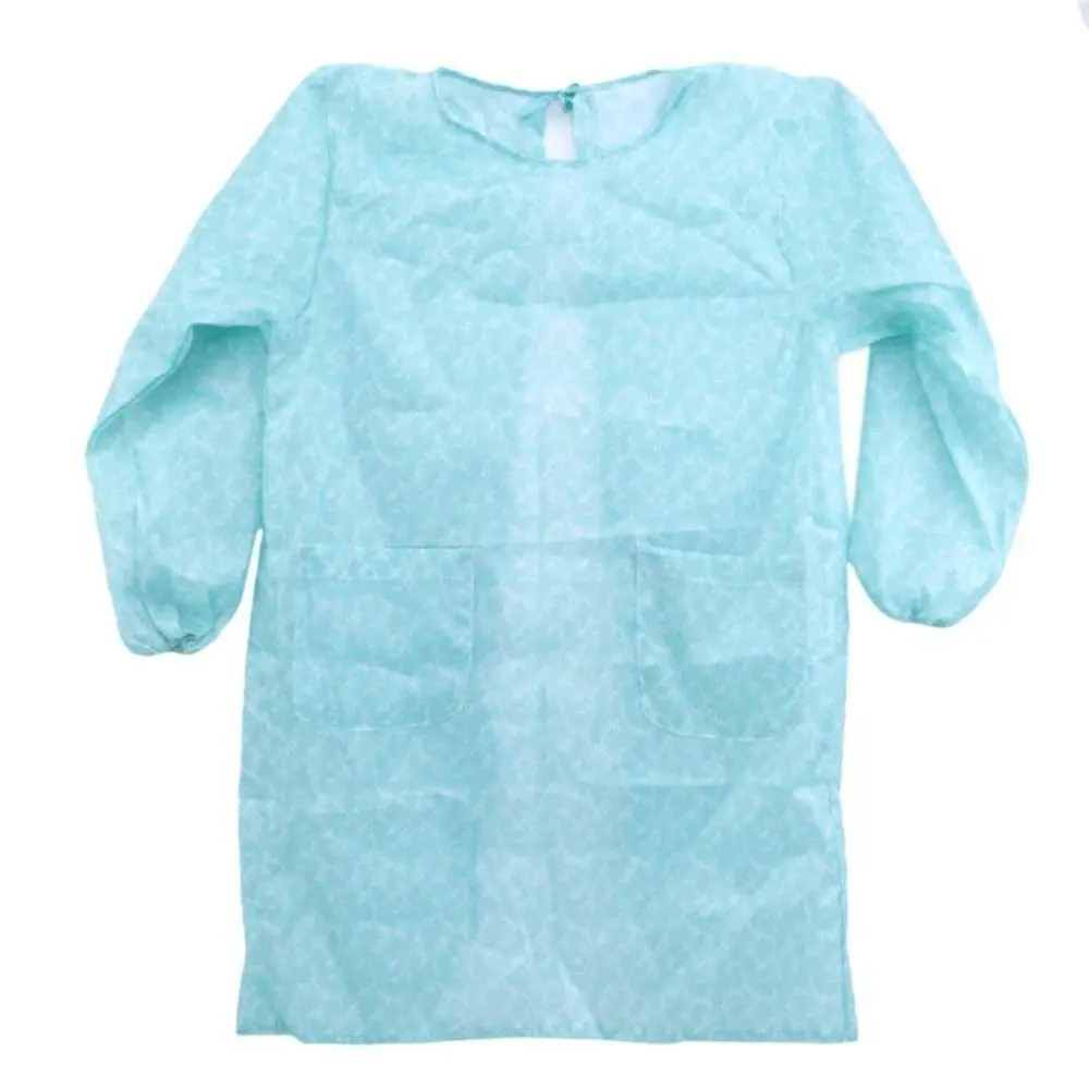 Durable Long-Sleeved Kitchen Apron Oil-proof Lightweight Adult Smock Waterproof Washable Catering Waiter Work Overalls