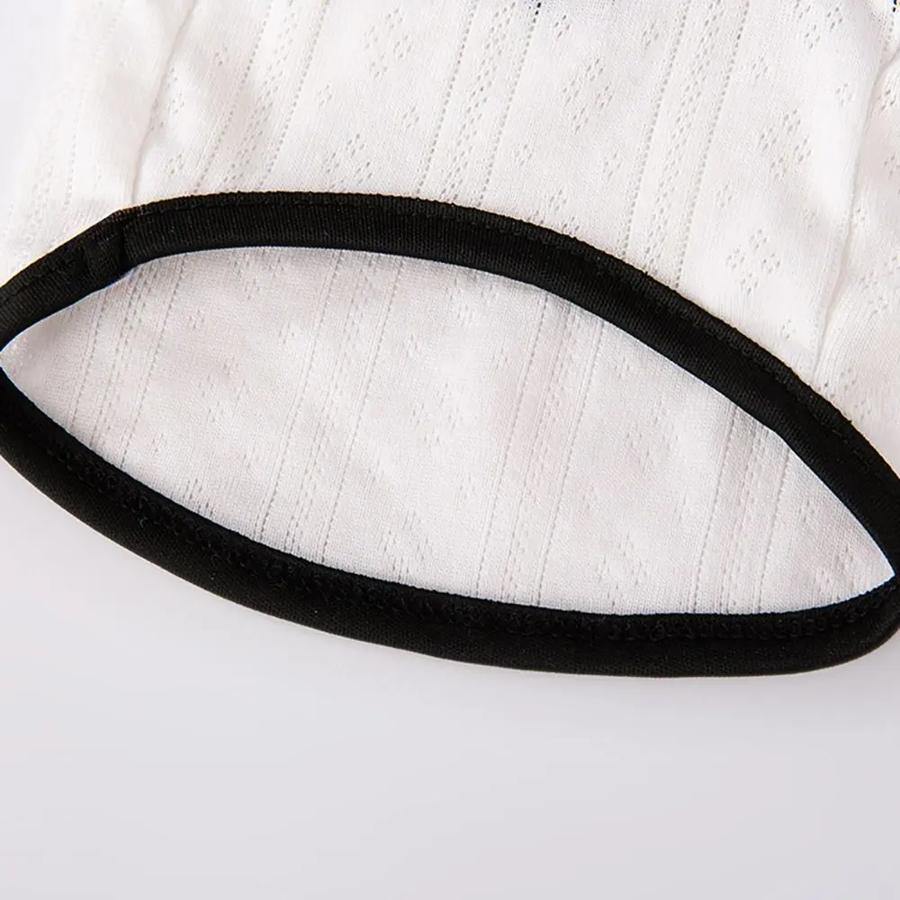 Casual Polyester Bowknot Dog Vest White XS~L Pet Cat Sling T-Shirts Breathable Comfortable Summer Thin Puppy Clothes Chihuahua
