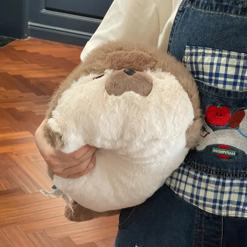 40CM Cute Seal Plush Pillow Lifelike Simulation Stuffed Sea Otter Soft Doll Animal Toy Kawaii Cartoon Blue Brown Otter Kid Gift