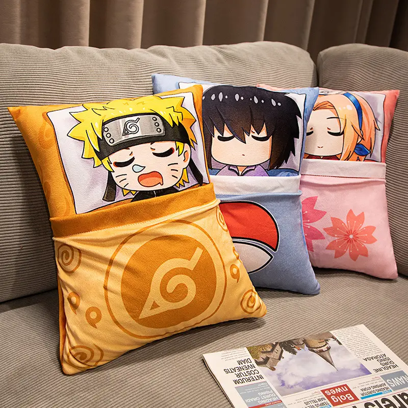 Kakashi Naruto plush Doll Toy Q Version Cartoon Cute Naruto Anime Soft Pillow Can Be Lifted Sofa Bed by The Doll Peripheral