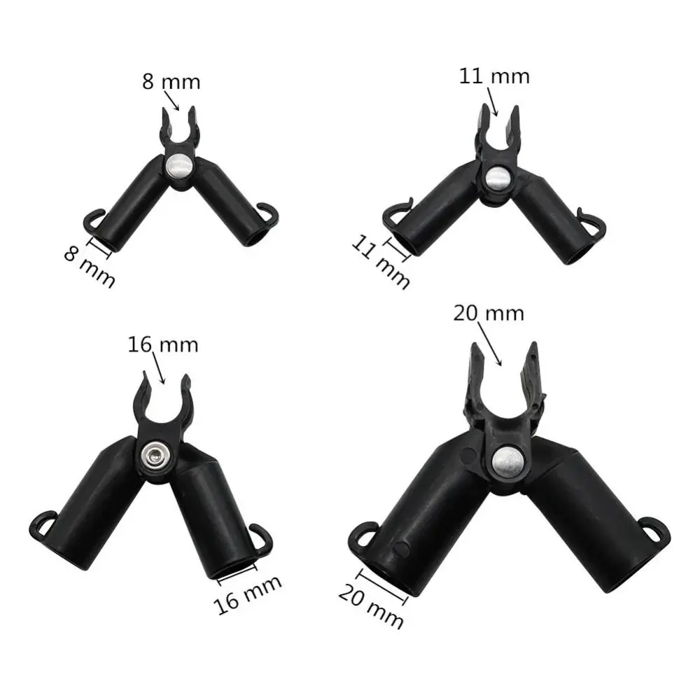 10pcs Adjustable A-type Grip Clip 8/11/16/20mm Awning Pillar Plant Support Rod Climbing Vine Bracket Fixed Socket