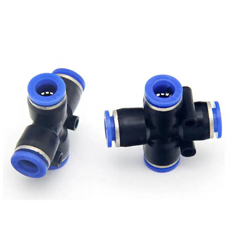 Pneumatic quick plug cross four-way PZA04 PZA06 PZA08 PZA10 PZA12 PZA16