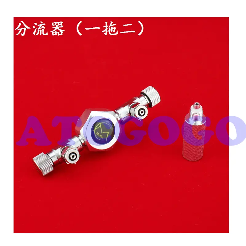 Multi-channel shunt for carbon dioxide bubble counter, CO2 one for two, one for three, one for six shunt