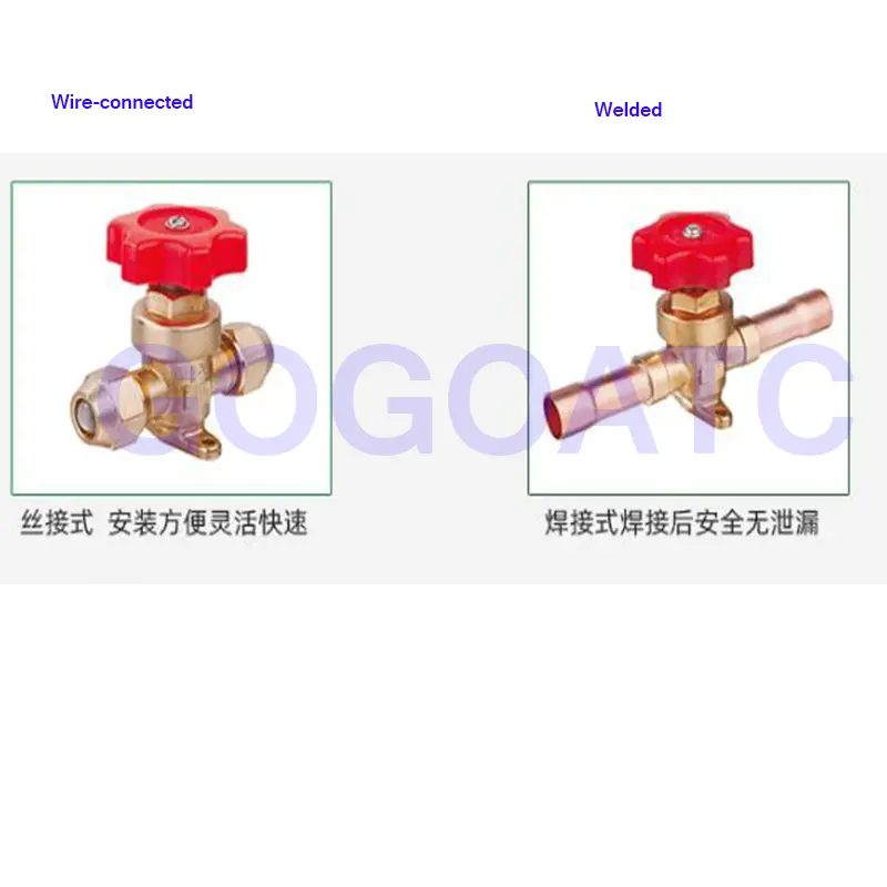 KM diaphragm type hand valve air conditioning cold storage refrigeration manual valve screw port fittings