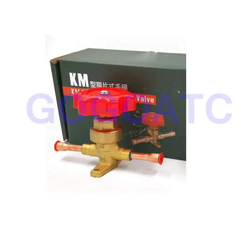KM diaphragm type hand valve air conditioning cold storage refrigeration manual valve screw port fittings
