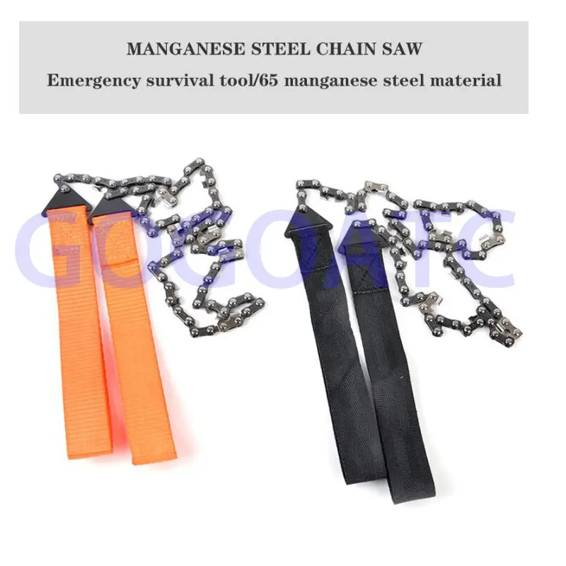 1PCS Pocket Chain Saw Survival Gear Manual Hand Steel Rope Chain Saw Practical Portable Emergency Chain Saw Survival Gear
