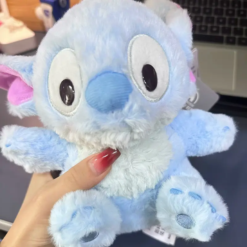 Trendy  Dancing Pooh Bear Stitch Plush Toy Voice Activated Cute Cartoon Doll Kawaii Gift for Anime Fans