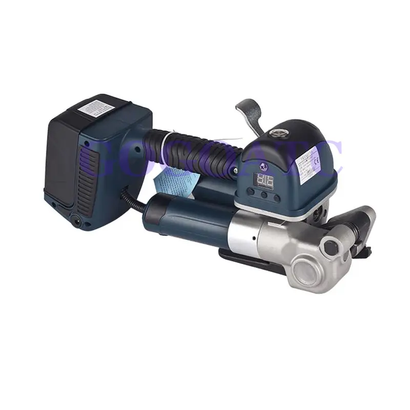 Portable electric strapping machine PET plastic steel belt automatic packing hot welding strapping machine automatic brick facto