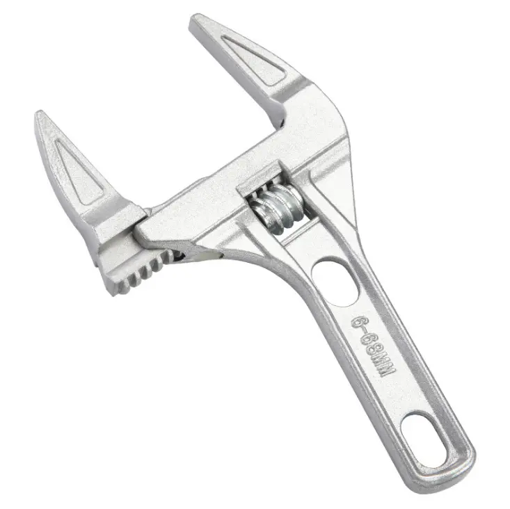 Opening Movable Plate Steel Aluminum Alloy Quick Small Short Handle Sanitary Adjustable Wrench 6-68mm