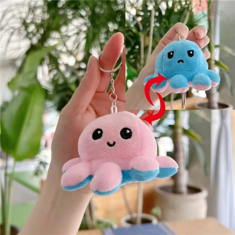 Cute Octopus Plush Toy Creative Interesting Small Gift Doll Keychain Plush Punch Toy
