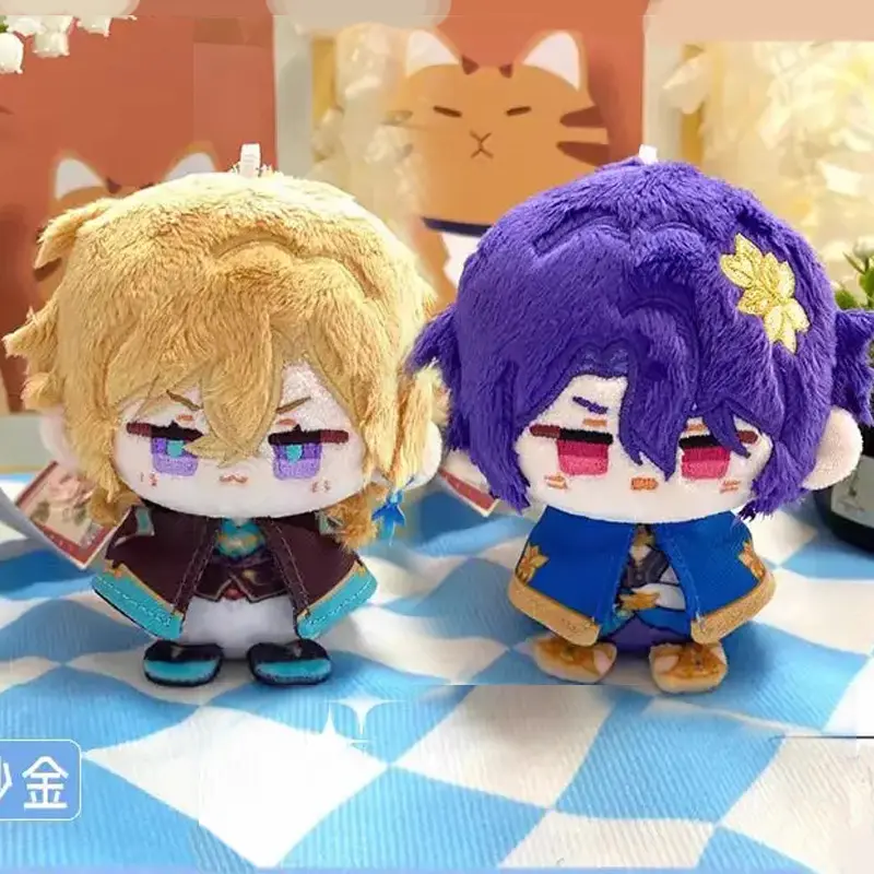 New 10cm Game Honkai: Star Rail Plush Aventurine Dr. Ratio Cute Plush Cartoon Blade Dolls Bag Pendant Keychain Gift