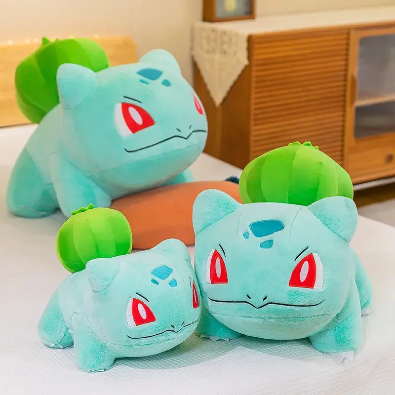 Big Size 45cm Pokemon Bulbasaur Plush Toys Cute Cartoon Plush Soft Stuffed Toy Dolls for Boy Girl Birthday Gifts
