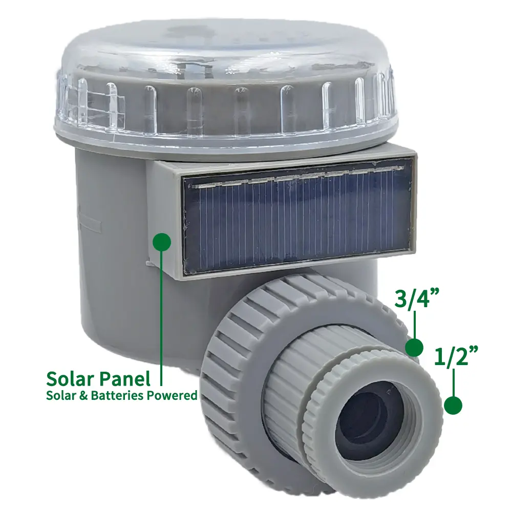 Oasis Garden Solar Battery Powered Watering Timer Drip Irrigation Greenhouse Electronic Automatic Irrigator Controller System