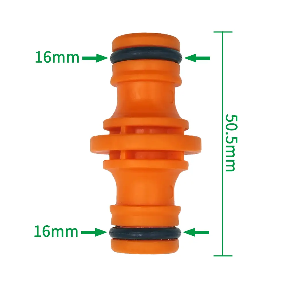 5PCS Joiner Repair Connector Coupling 1/2'' Garden Hose Tubing Fitting Pipe Quick Drip Irrigation Watering System for Greenhouse