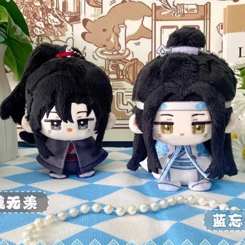 10cm Grandmaster of Demonic Cultivation Plush Mo Dao Zu Shi Wei Wuxian Lan Wangji Stuffed Doll Pendant Keychain Birthday Gift