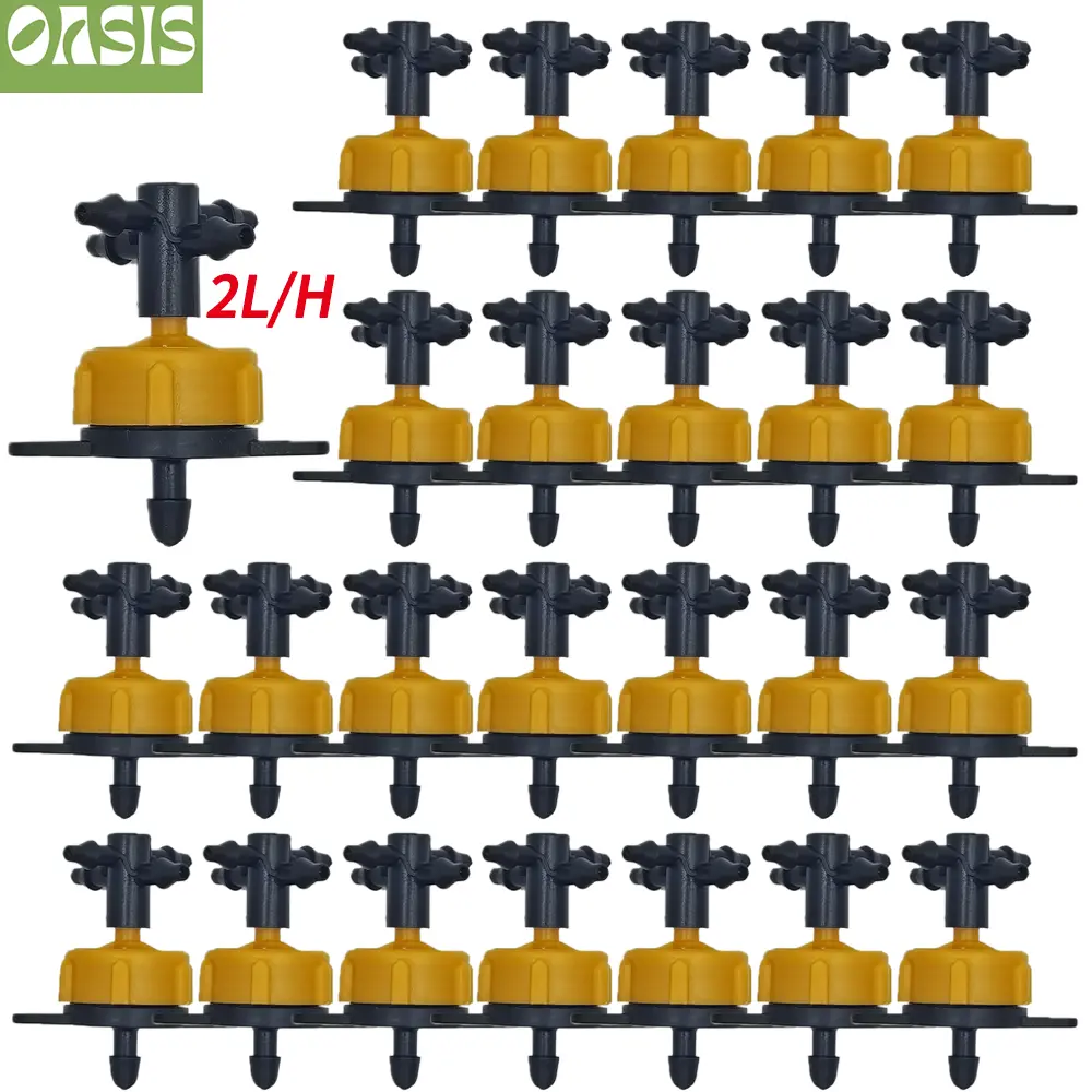 Drip Irrigation 2L/4L/8L Steady Flow dripper 4-way Cross Connector Agriculture Drip Water Irrigation Drip Arrow Fittings 20Sets