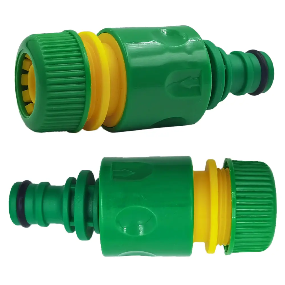 Oasis 1/2inch Hose Garden Tap Water Hose Pipe 16mm Quick Connector Fitting w/ 1/2''&3/4'' Adapter Repair Watering Greenhouse