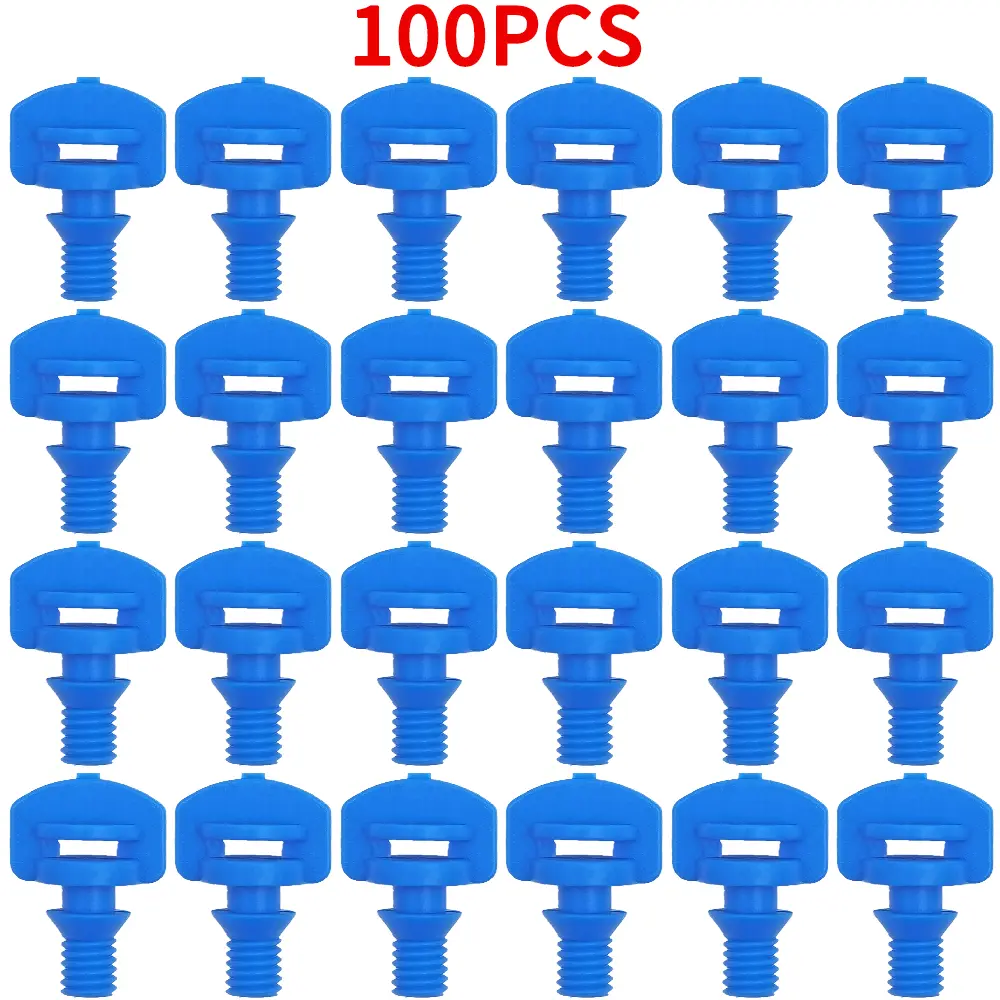 100PCS 90-360° Male Barbed Thread Refraction Micro Nozzles Garden Greenhouse Drip Irrigation Sprinkler Atomized Sprayer Watering