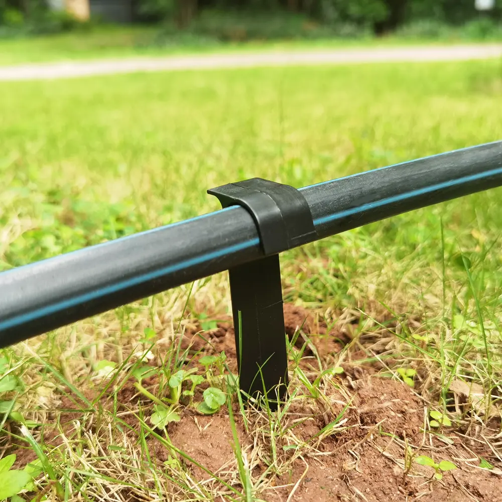 Oasis 50PCS 16mm 20mm Pipe Hose Holders C-type Groud Stake for 1/2 3/4 PE Tubing Drip Irrigation Garden Water Fittings Brackets