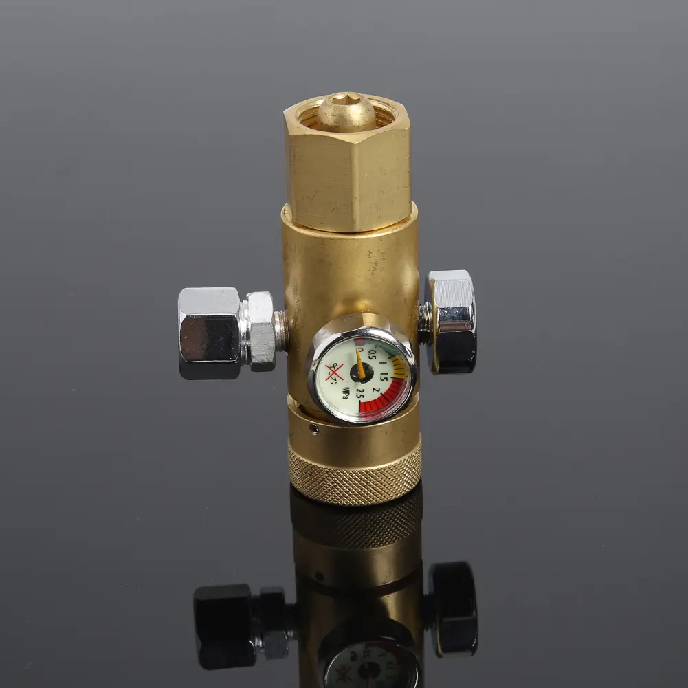 Practical Oxygen Pressure Reducer Air Flow Regulator Gauge Meter Welding Argon Gas Meter Clear Scale Rustproof Regulator