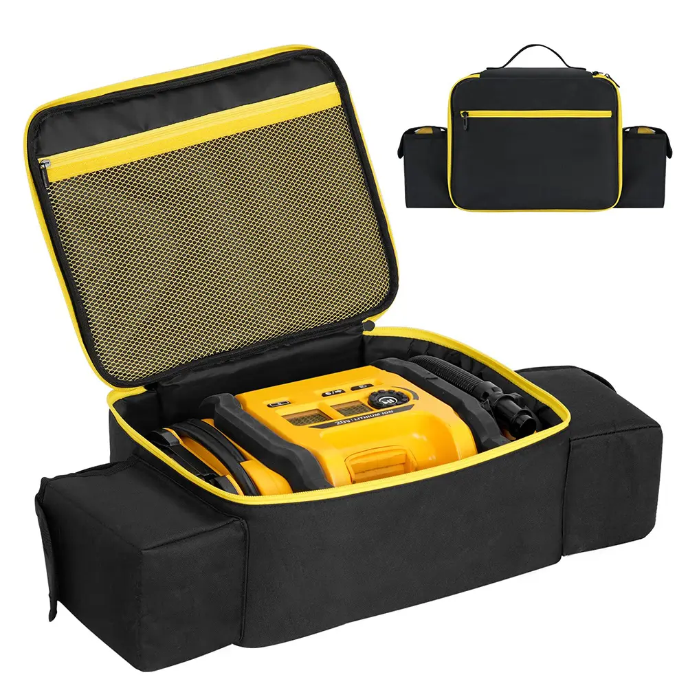 Portable Air Compressor Bag with Pocket Travel Inflator Case for Battery Pack for DEWALT 20V Max Tire Inflator DCC020IB