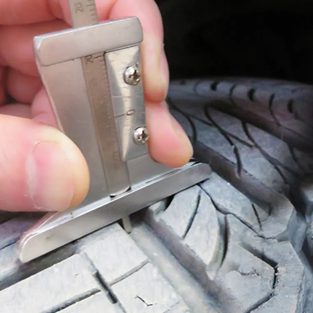Car Wheel Brake Disc Gauge Ruler Portable Thickness Wear Depth Clamping Caliper