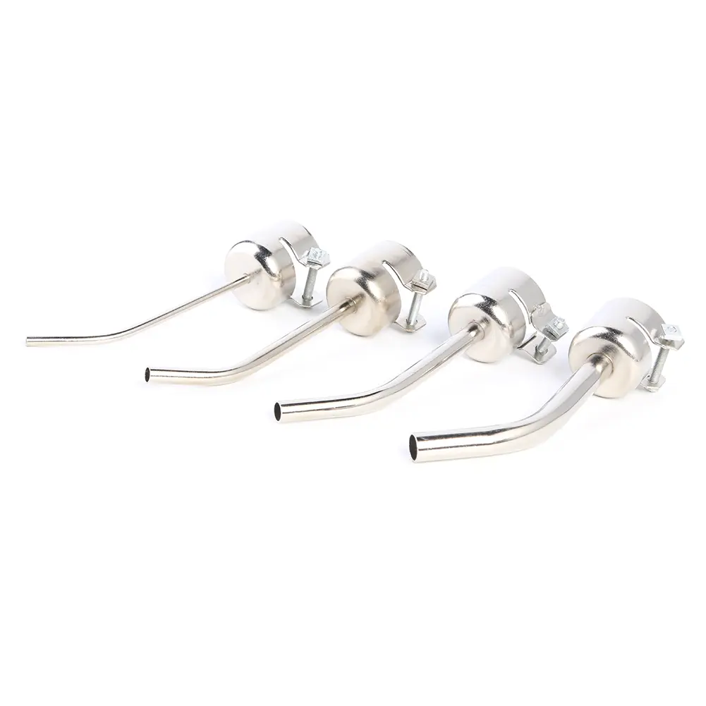 Air Stations Gun Nozzles Soldering Tool 4pcs Long Bent Curved Heat Gun Nozzles for 850 Hot Air Soldering Rework Station