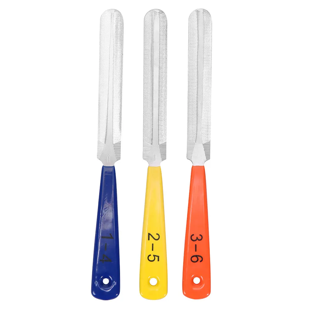 3pcs/set Guitar Nut Groove Grinding File Durable Diamond Guitar Repair Files Luthier Repair Tools String Instrument Maintenance