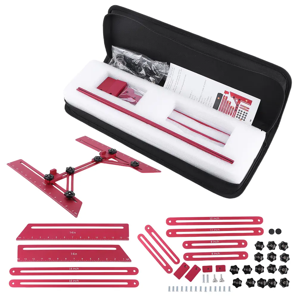 Stair Tread Template Tool Stair Tread Gauge Measuring Tool Multipurpose Stair Template Tool Step Template Tool for Risers Shelf