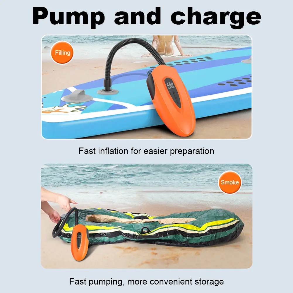 20PSI SUP Boat Inflatable Pump with Auto Shut Off Electric Air Pump Stand Up Paddle Board Pump for Stand Up Paddle Board