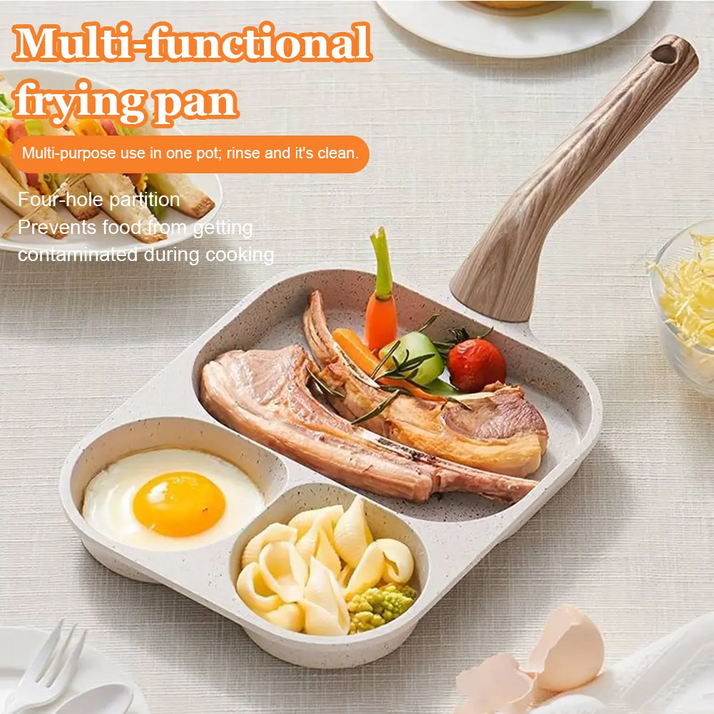 3-In-1 Eggs Alloy Breakfast Mcmuffin Egg Making Pan for Breakfast Pancake Burger Sandwiches for Gas Stove and Induction Cooker