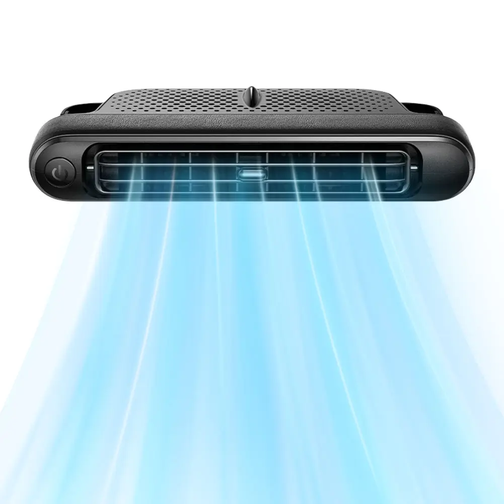 Backseat Cooling Fan Vehicle Rear Headrest Fans Three Wind Speeds Cooling Air Fan Portable Fan for Sedan SUV RV Truck