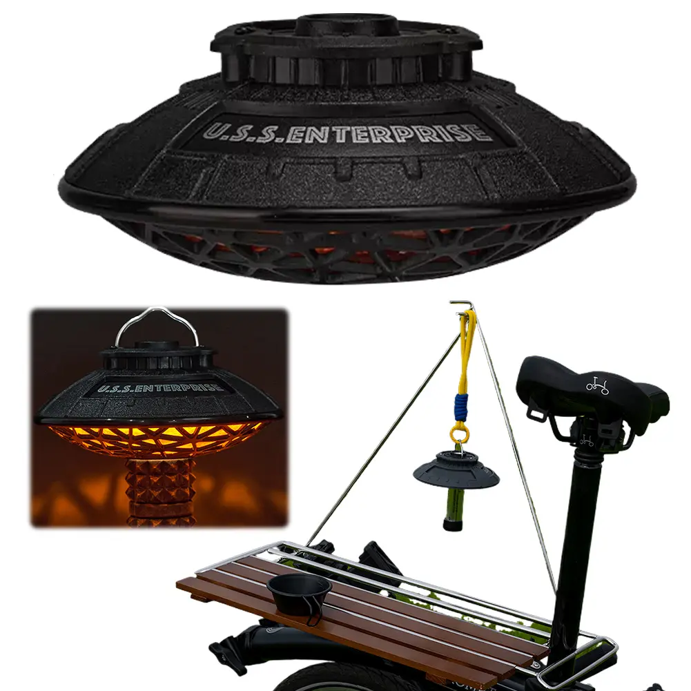 UFO Lampshade Creative Hanging Lantern Case Retro Atmosphere Lampshade Outdoor Lantern Shade for GZ Camping Light