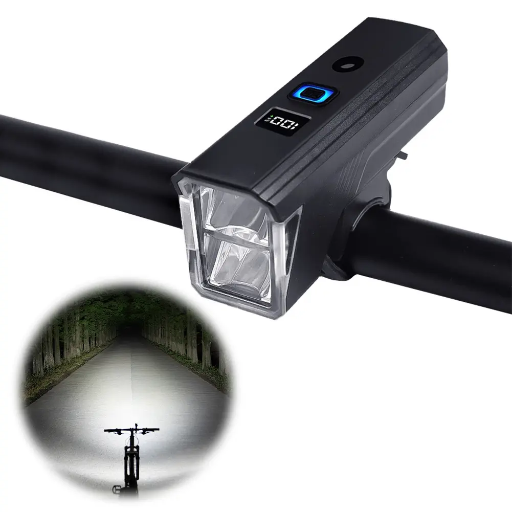 Bicycle Front Light Bicycle Head Light Rechargeable Bike Safety Lamp Automatic Sensor Bicycle Headlight Cycling Accessories