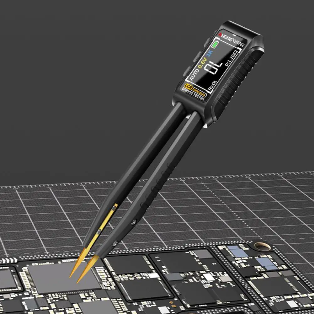 Digital Tweezers Resistance Capacitance Inductance Diode Tester LCR SMD ESR Mini Tester LCR Meter Tweezer Diode Test Tool