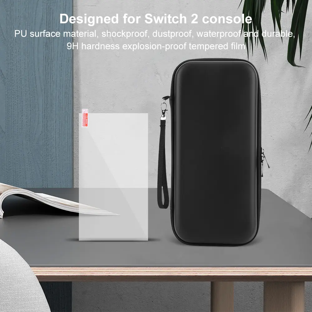 PU Carrying Case & Screen Protector for Switch 2 Game Conslole Case Anti-scratch for Nintendo for Switch 2 Console & Accessories