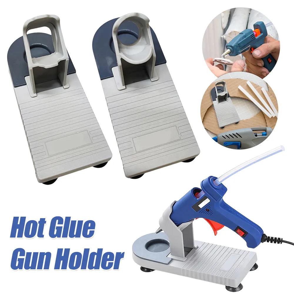 Hot Glue Gun Holder Non-Slip Hot Melt Glue Gun Base Stand Plastic Suction Cup Holder Hot Glue Holder Handmade DIY Tools