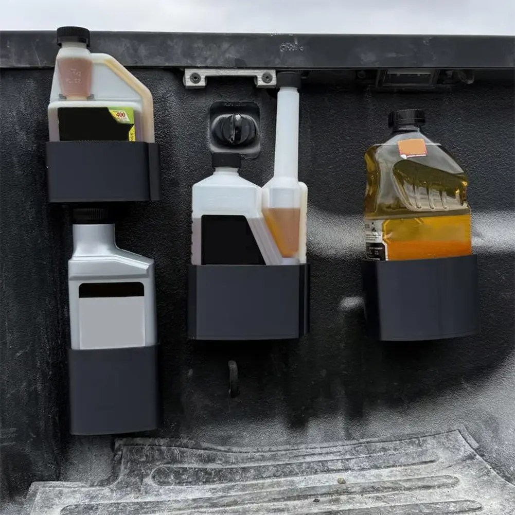 Diesel Additive Caddy with Screws Diesel Oil Additive Hanger Leak-Proof Oil Additive Bottles Organizer for Automotive Storage