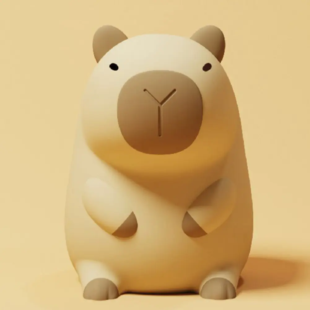 Capybara Night Light Cute Touch Lamp 2 Gear Dimmable Bedside Lamp USB Charging Nursery Nightlight for Home Bedroom Decor