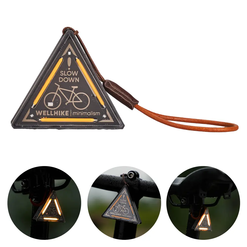 LED Night Riding Warning Light Type-C Charging Portable Walking Safety Light Waterproof Camping Backpack Light for Night Cycling