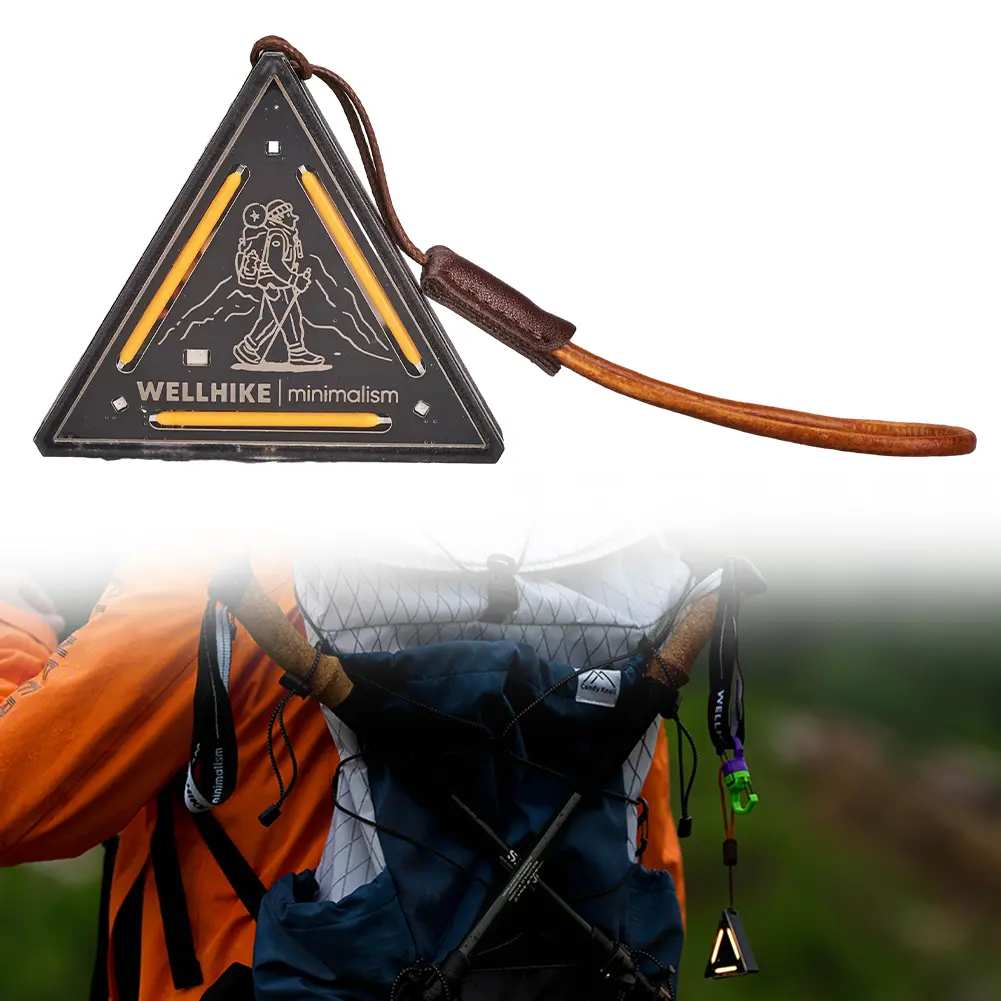 LED Night Riding Warning Light Type-C Charging Portable Walking Safety Light Waterproof Camping Backpack Light for Night Cycling