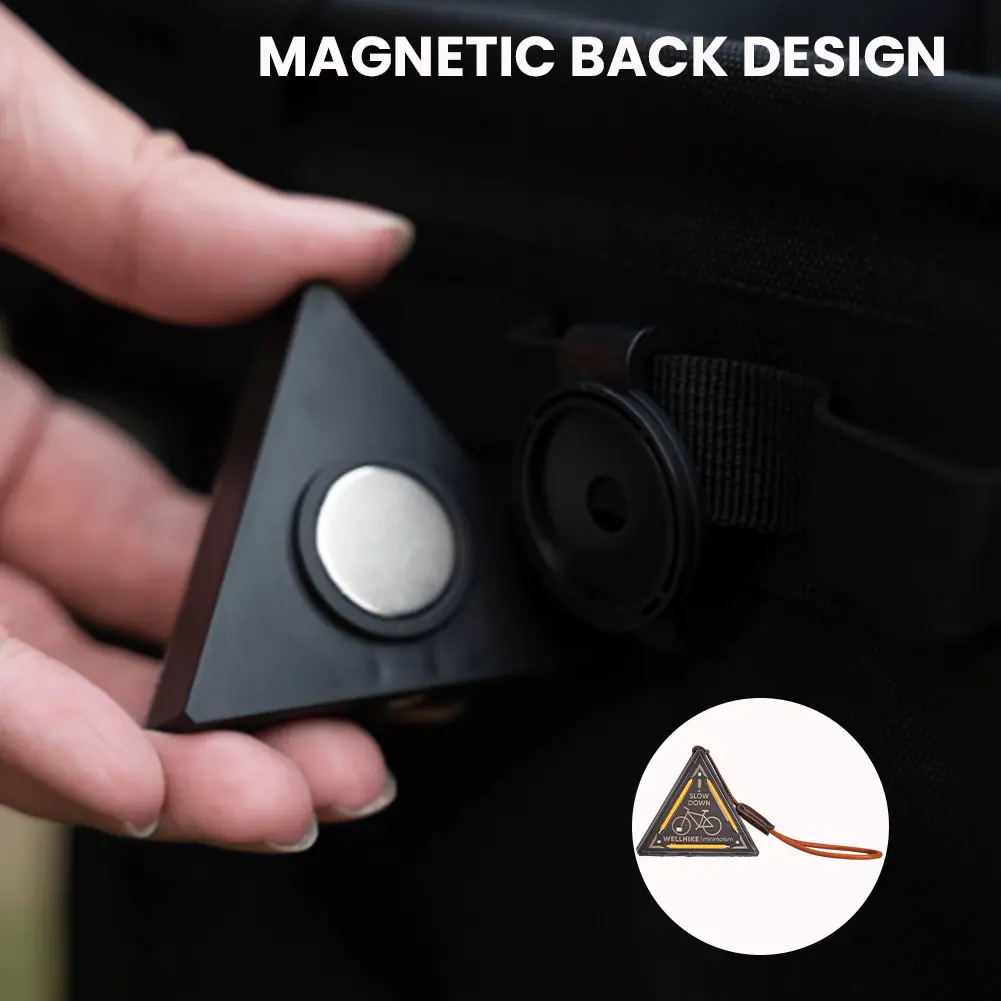 LED Night Riding Warning Light Type-C Charging Portable Walking Safety Light Waterproof Camping Backpack Light for Night Cycling