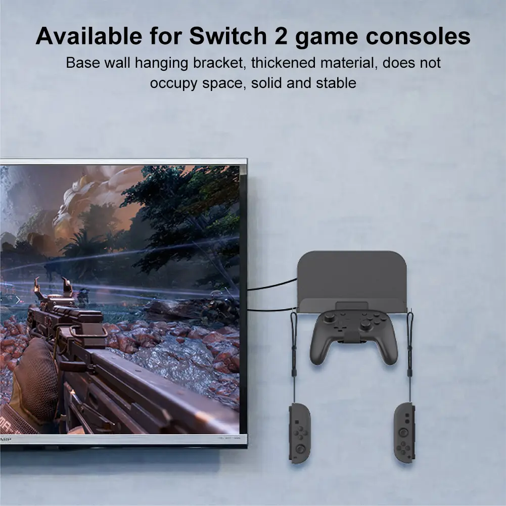 Wall Mount Host Stand for Switch 2 Game Console Game Console Wall Mounted Holder Bracket Hanging Wall Holder Wall Stand Holder